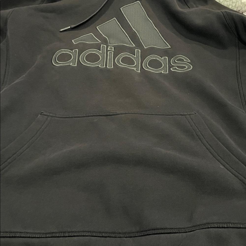 Adidas Black and Gray Hoodie